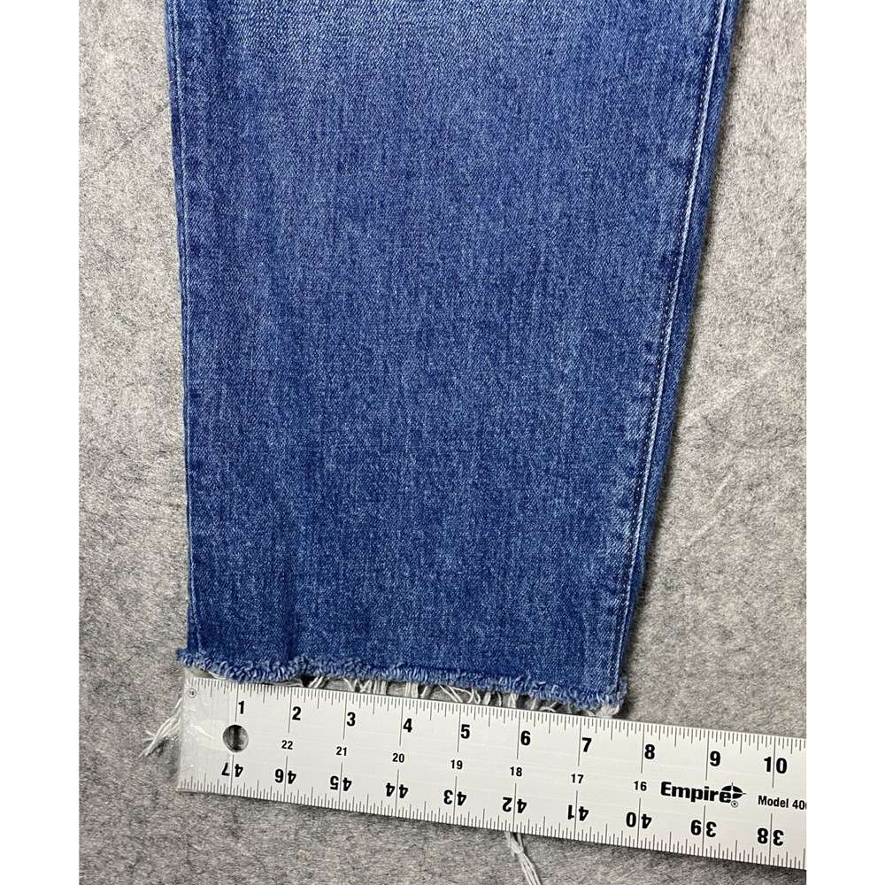 Madewell Jeans Womens 29 Blue The Perfect Vintage Straight Jean Raw Hem - Picture 8 of 14